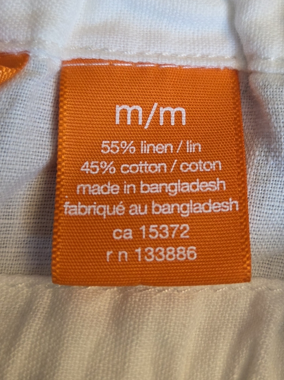 Joe Fresh White Drawstring A-Line Linen Blend Mini Skirt Size Med - Picture 5 of 6